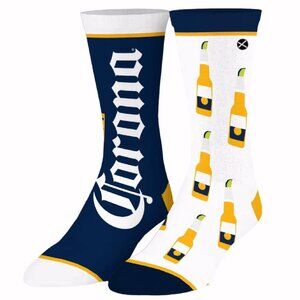 Corona Beer Split Athletic Crew Socks - NEW Fast Ship